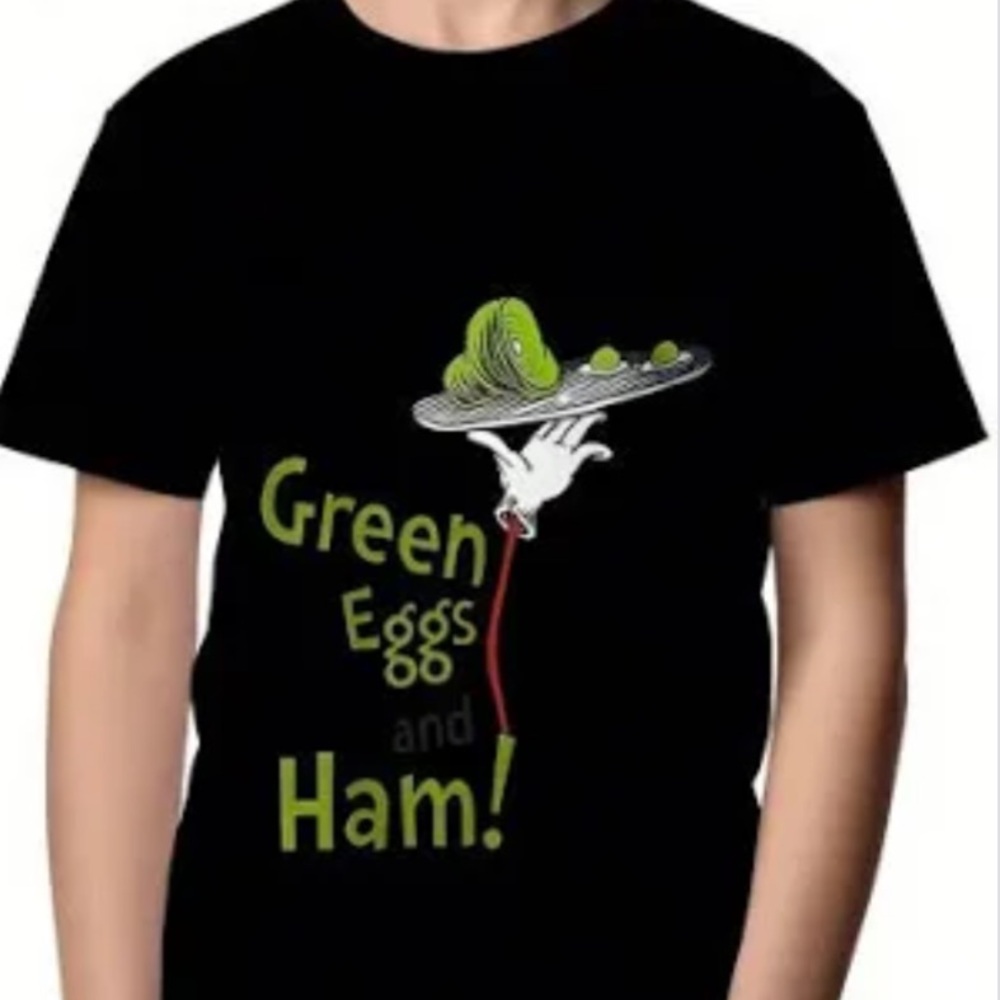 M Women Green Eggs and Ham T-shirt Dr. Seuss